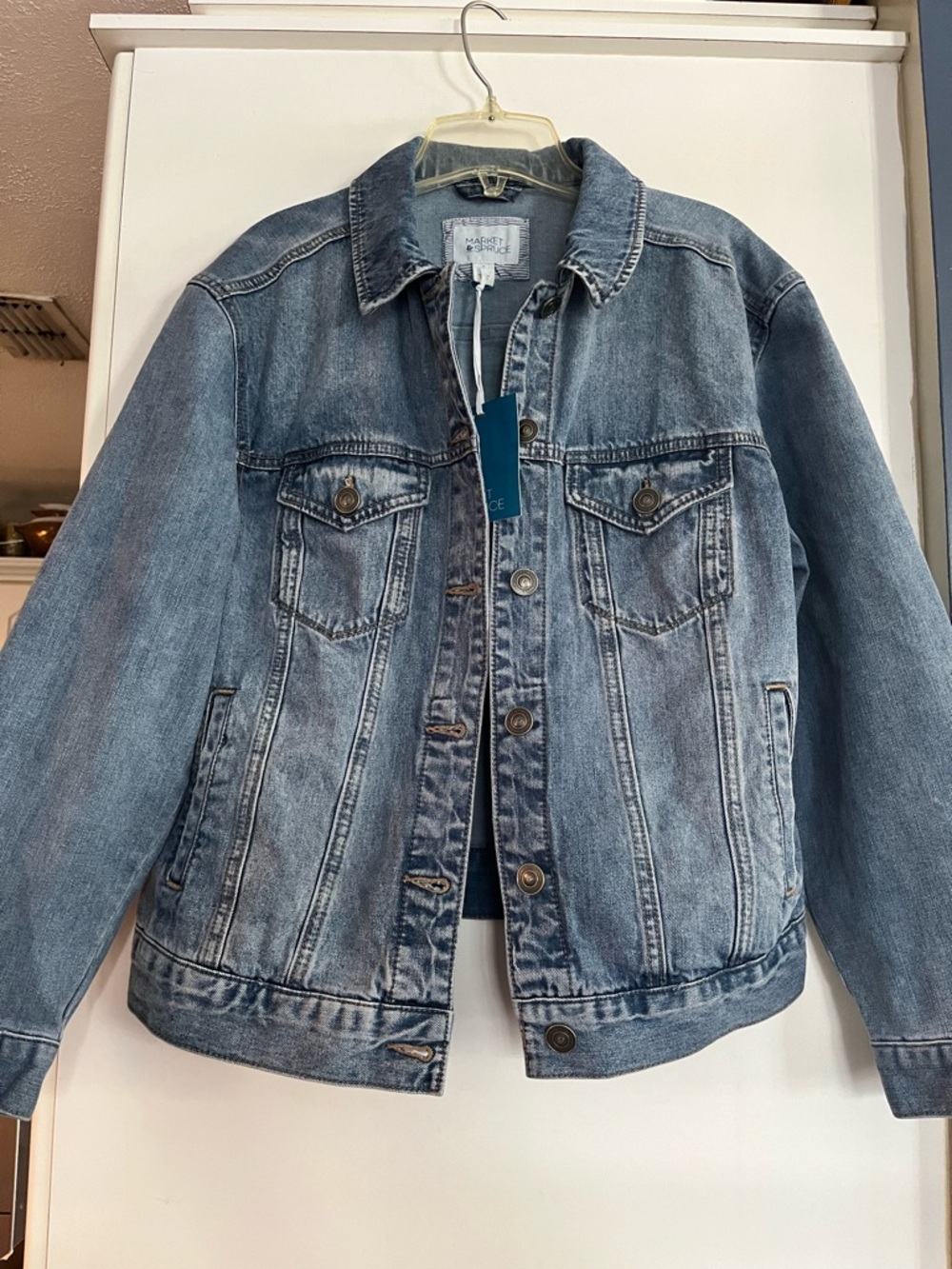 Market & Spruce light blue denim jacket